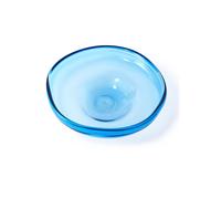 Plat en verre bleu clair Eye
