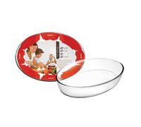 Ibili 480140 Plat Ovale, Verre, Transparent, 40 x 27 x 6 cm