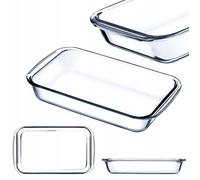Plat en verre résistant à la chaleur - KADAX - KADAX - 1,5 L - Verre borosilicaté - Compatible four traditionnel