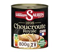 Plat familial Choucroute au Riesling WILLIAM SAURIN - la boite de 800g Lot De 3 - Par Lot