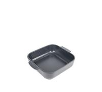 - Plat four céramique carré ardoise 28 cm - 11'