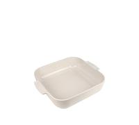 PSP Peugeot Plat four en céramique carré 36×31×8,2 cm 5,4 L Écru – Garantie 10 ans