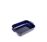 - Plat four céramique rectangle bleu profond 32 cm - 12,5'