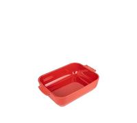 - Plat four céramique rectangle rouge 25 cm - 10'