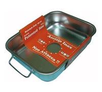 Plat four haut 30x22 inox anti-adh steel pan 11161 G