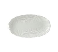 Plat froid en porcelaine blanche pour restaurant en forme de dan, plat à poisson cuit à la vapeur - 30,5 cm