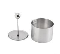 Plat froid rond avec plateau poussoir en acier inoxydable robuste pour servir (S)