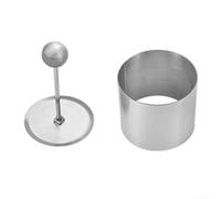 Plat froid rond en acier inoxydable avec fonction de démoulage facile pour servir sans effort (S)