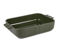 Plat kaki Lourmarin 30x20 cm - Table Passion - Vert - Grès Vert G