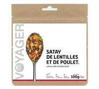 Repas lyophilise voyager satay de lentilles et poulet 100g