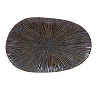 Plat organique Liv bleu 31x20 cm - Table Passion - Bleu - Porcelaine Bleu G