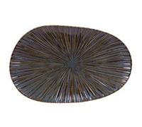 Plat organique Liv bleu 31x20 cm - Table Passion - Bleu - Porcelaine Bleu G