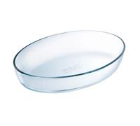 Plat ovale 26x18 cm verre 25x17 cm
