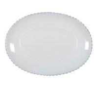 Plat Ovale 34,2 x 25 cm Pearl Blanc Costa Nova