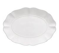 Plat Ovale 40 x 28,8 cm Rosa Blanc Costa Nova