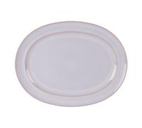 Plat ovale 42x30 cm Rondo - Table Passion - Blanc - Grès Blanc G