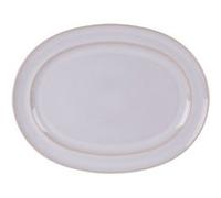 Plat ovale 42x30 cm Rondo - Table Passion - Blanc - Grès Blanc G