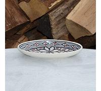 Plat ovale Bakir gris - L 20 cm