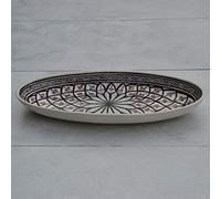 Plat ovale Bakir gris - L 53 cm