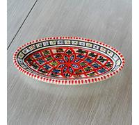 Plat ovale Bakir rouge - L 20 cm