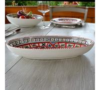 Plat ovale Bakir rouge - L 30 cm