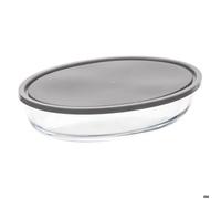 Paris Prix Plat ovale en verre avec couvercle 30 x 21 cm G