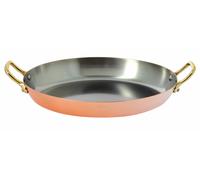 Plat ovale cuivre-inox 2a. laiton 32cm