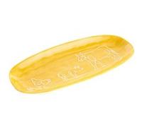 Plat ovale Diane - Amadeus - Jaune - Grès Vert G