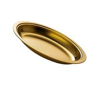 Plat ovale en acier inoxydable pour cuire à la vapeur du poisson et des apéritifs, plateau de service, accessoire de cuisine