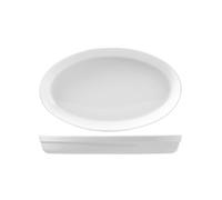 Plat Ovale En Porcelaine Roma Blanc 22 Cm Saturnia