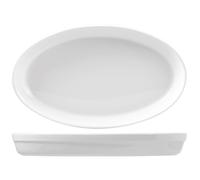 Plat Ovale En Porcelaine Roma Blanc 42 Cm Saturnia