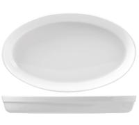 Plat Ovale En Porcelaine Roma Blanc 45 Cm Saturnia