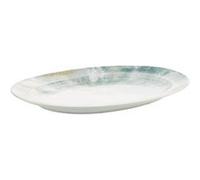 Plat ovale Islande 42 x 30 cm - Table Passion - Blanc - Grès Blanc