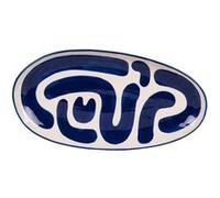 Plat ovale Lulli bleu 41x21 cm - Table Passion - Bleu - Grès Bleu G