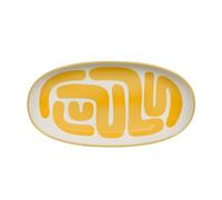 Plat ovale Lulli jaune 30x15 cm - Table Passion
