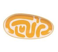 Plat ovale Lulli jaune 41x21 cm - Table Passion - Jaune - Grès Jaune G