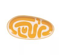 Plat ovale Lulli jaune en Grès 41x21 TABLE PASSION