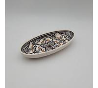 Plat ovale Marocain noir - L 24 cm