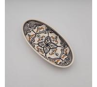 Plat ovale Marocain noir - L 30 cm