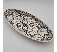 Plat ovale Marocain noir - L 50 cm