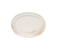 Plat ovale Mojave 42x30 cm - - Crème / Ivoire - Grès