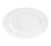 Plat ovale Nymphéa 35 cm - Table Passion - Blanc - Porcelaine Blanc G