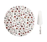 Home Deco Factory – Plat à tarte – Porcelaine multicolore – 30 cm