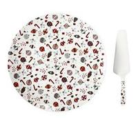 Plat & Pelle à Tarte "Noël" 30cm Multicolore Multicolore G