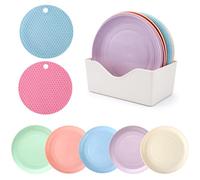 Plat peu profond pour chat - Lot de 10 moustaches - Ensemble d'assiettes larges anti-fatigue pour chatons et chats à pattes courtes