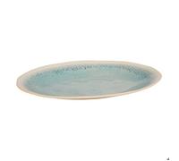 Plat Pia ovale 31,8x40,5cm bleu - Atmosphera Créateur d'intérieur