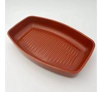 Plat poisson poulet rôti BRETAGNE CERAMIQUE INDUSTRIE Opale de Feu SC