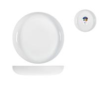 Plat Pour Couscous Friends Blanc, 25Cm, Verre Opale