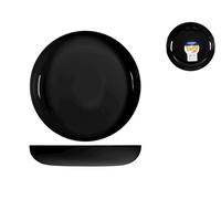 Plat Pour Couscous Friends Noir, 21Cm, Verre Opale