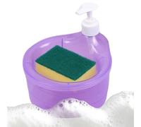 Plat pour cuisine - Liquide vaisselle de cuisine, multifonction 2 en 1 avec éponge, plat compact et porte-éponge